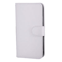 HKM-095059 Classic PU Leather Flip Cover Wallet for Mobile Phones - Solid Color Options Available