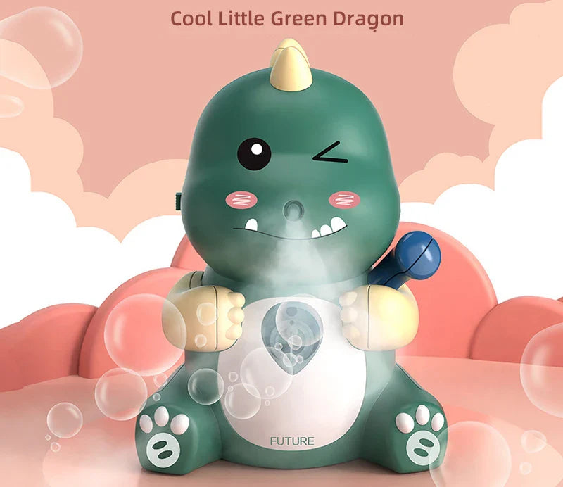 HKM-095059 Cute Dinosaur Electric Bubble Machine for Kids – Outdoor Soap Water Toy for Summer Fun