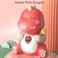 HKM-095059 Cute Dinosaur Electric Bubble Machine for Kids – Outdoor Soap Water Toy for Summer Fun