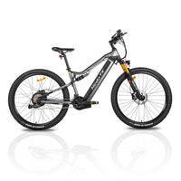 HKM-095123 29 Inch Electric Mountain Bike with Full Suspension and 48V 19.2Ah Battery, 27-Speed Gears