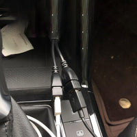 HKM-095187 Compact USB Data and Charging Extension Cable for Automotive Use, 15cm Length