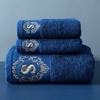 HKM-095379 Luxurious Cotton Bath Towel - Soft, Absorbent, and Elegant (80cm x 160cm)