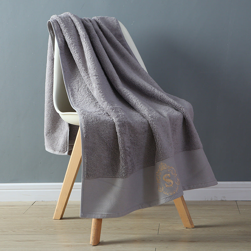 HKM-095379 Luxurious Cotton Bath Towel - Soft, Absorbent, and Elegant (80cm x 160cm)