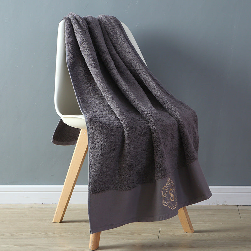 HKM-095379 Luxurious Cotton Bath Towel - Soft, Absorbent, and Elegant (80cm x 160cm)