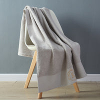 HKM-095379 Luxurious Cotton Bath Towel - Soft, Absorbent, and Elegant (80cm x 160cm)