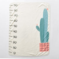 HKM-095635 Baby Milestone Blanket for Monthly Growth Photography - Soft Fleece Photo Prop 76x102cm