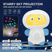HKM-095635 USB Charging Plush Music Doll with Projection Light – Soft Comfort Toy for Kids, 31-50cm