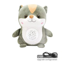 HKM-095635 USB Charging Plush Music Doll with Projection Light – Soft Comfort Toy for Kids, 31-50cm