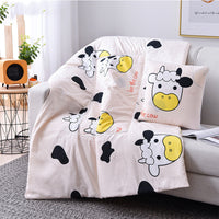HKM-095763 Multifunctional Aloe Cotton Air-Conditioning Quilt Pillow for Home, Office, Sofa, and Car