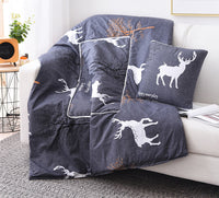 HKM-095763 Multifunctional Aloe Cotton Air-Conditioning Quilt Pillow for Home, Office, Sofa, and Car