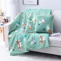 HKM-095763 Multifunctional Aloe Cotton Air-Conditioning Quilt Pillow for Home, Office, Sofa, and Car