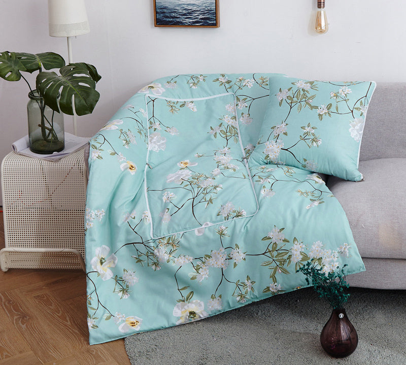 HKM-095763 Multifunctional Aloe Cotton Air-Conditioning Quilt Pillow for Home, Office, Sofa, and Car