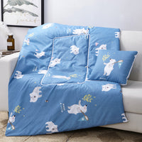 HKM-095763 Multifunctional Aloe Cotton Air-Conditioning Quilt Pillow for Home, Office, Sofa, and Car