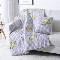 HKM-095763 Multifunctional Aloe Cotton Air-Conditioning Quilt Pillow for Home, Office, Sofa, and Car