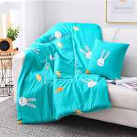 HKM-095763 Multifunctional Aloe Cotton Air-Conditioning Quilt Pillow for Home, Office, Sofa, and Car