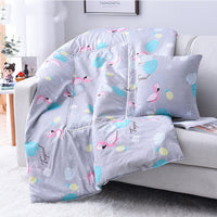 HKM-095763 Multifunctional Aloe Cotton Air-Conditioning Quilt Pillow for Home, Office, Sofa, and Car