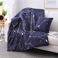 HKM-095763 Multifunctional Aloe Cotton Air-Conditioning Quilt Pillow for Home, Office, Sofa, and Car