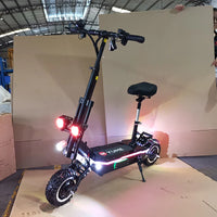 HKM-096147 Powerful 5000W Dual Motor Electric Scooter, 80km/h Max Speed, 60V Battery, 11-inch Tires, Foldable Design