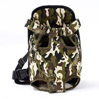 HKM-096467 Portable Chest and Shoulder Pet Carrier Bag - Breathable Travel Design with Adjustable Straps and Internal Leash Attachment
