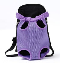 HKM-096467 Portable Chest and Shoulder Pet Carrier Bag - Breathable Travel Design with Adjustable Straps and Internal Leash Attachment