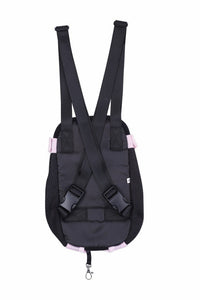 HKM-096467 Portable Chest and Shoulder Pet Carrier Bag - Breathable Travel Design with Adjustable Straps and Internal Leash Attachment