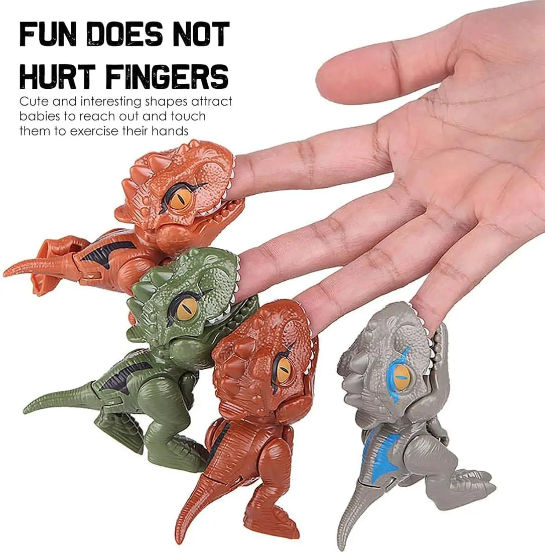 HKM-096595 Finger Biting Dinosaur Toy - Interactive ABS Tyrannosaurus Rex for Ages 5 and Up