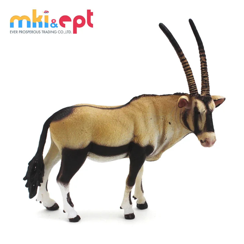 KTX-096787 Miniature Oryx Wild Animal Model for Kids - Collectible Toy, 6.9 x 10.1 x 5.3 CM