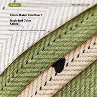 HKM-096851 Chenille Solid Color Sofa Cushion - Stylish Dust Cover in Matcha Green, Khaki, and Creamy White