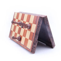 HKM-096915 Folding Magnetic Chess Set with Wooden Board for Kids and Adults - EPT498401