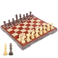 HKM-096915 Folding Magnetic Chess Set with Wooden Board for Kids and Adults - EPT498401