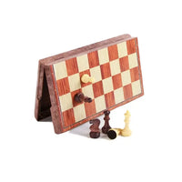 HKM-096915 Folding Magnetic Chess Set with Wooden Board for Kids and Adults - EPT498401