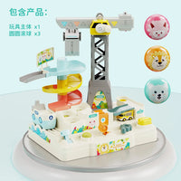 HKM-097107 Big Adventure Fun Track Car Toy Set for Kids - Educational Slot Rail Vehicle Parking Lot