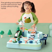 HKM-097107 Big Adventure Fun Track Car Toy Set for Kids - Educational Slot Rail Vehicle Parking Lot