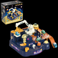 HKM-097107 Big Adventure Fun Track Car Toy Set for Kids - Educational Slot Rail Vehicle Parking Lot