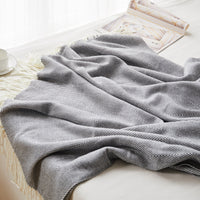 HKM-097107 Geometric Woven Jacquard Fringe Blanket - Wool and Cashmere Blend, Multiple Colors Available, 130x170cm