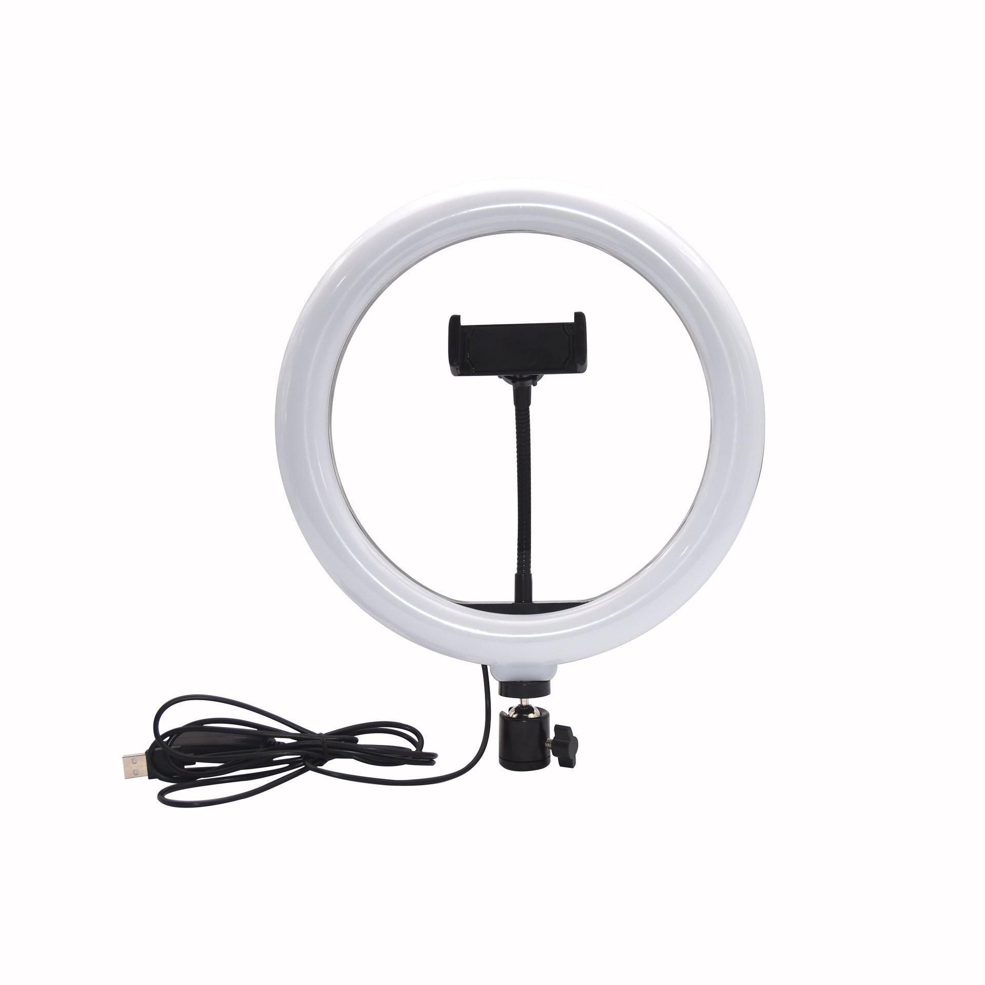 HKM-097171 10-Inch Metal Desktop Bracket Fill Light with Remote Control, 3 Light Modes & 10 Brightness Levels