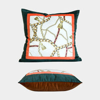 HKM-097171 Light Luxury Retro Velvet Cushion Cover in Various Patterns