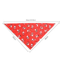 HKM-097811 Santa Claus Pet Triangle Scarf with Adjustable Buckle for Easy Wear