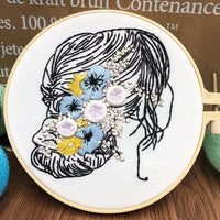 HKM-097939 Embroidery DIY 3D Handmade Fabric Material Set for Beginners