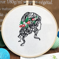 HKM-097939 Embroidery DIY 3D Handmade Fabric Material Set for Beginners