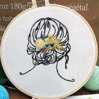 HKM-097939 Embroidery DIY 3D Handmade Fabric Material Set for Beginners