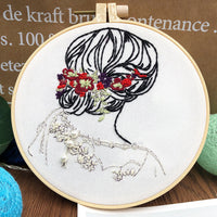 HKM-097939 Embroidery DIY 3D Handmade Fabric Material Set for Beginners