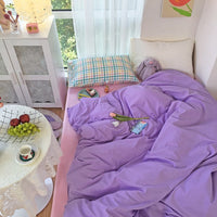 HKM-097939 Heart-Patterned Four-Piece Bedding Set in Mix and Match Colors