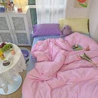 HKM-097939 Heart-Patterned Four-Piece Bedding Set in Mix and Match Colors