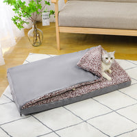 HKM-098067 Removable and Washable Pet Bed with Integrated Blanket Comforter - Multiple Sizes Available