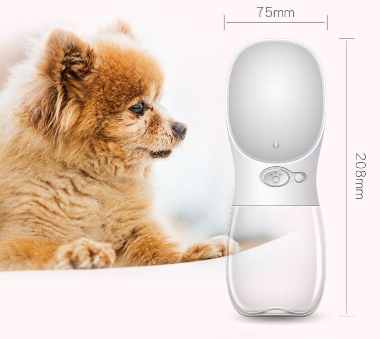 HKM-098131 Portable Pet Water Bottle for Dogs - BPA-Free, Lightweight, 350ml Capacity, Leak-Resistant Design