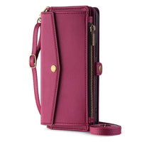 HKM-098195 Anti-Fall Crossbody Leather Case for Samsung with Bracket and Card Holder in Multiple Colors