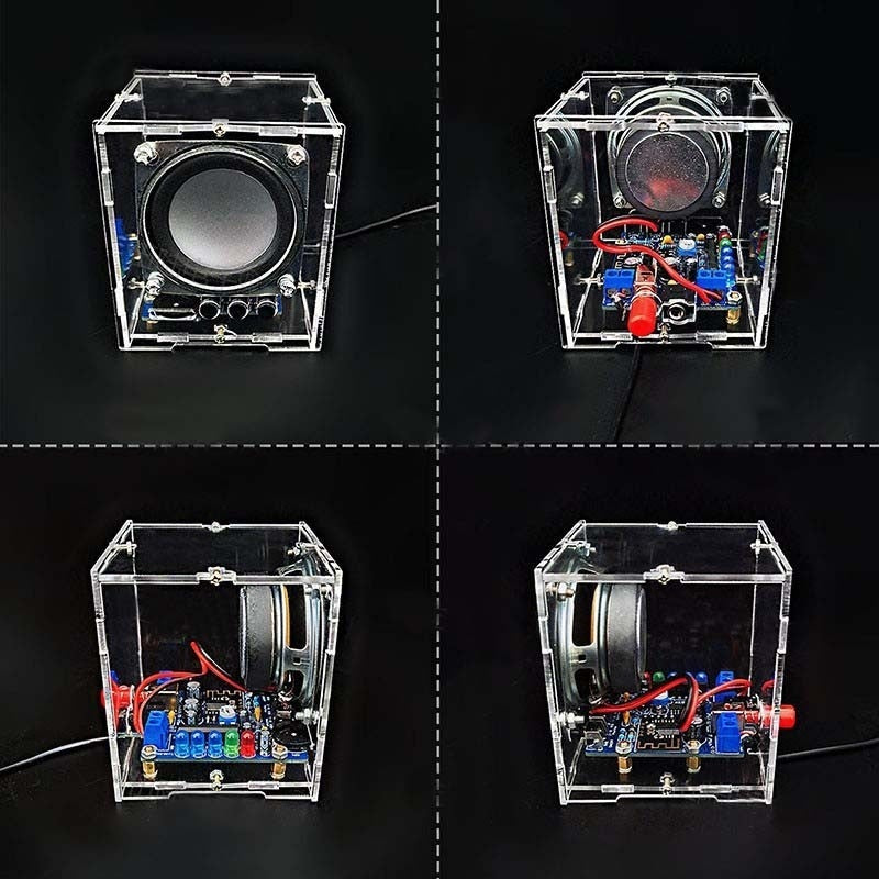 HKM-098451 Bluetooth Speaker Electronic Kit Model TJ-56-527 with PCB, Components, and Casing