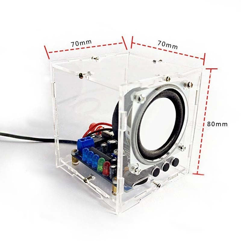 HKM-098451 Bluetooth Speaker Electronic Kit Model TJ-56-527 with PCB, Components, and Casing