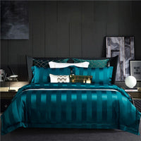 HKM-098579 Long-Staple Cotton Four-Piece Bedding Set with Simple Color Options